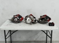 x3 Milwaukee M18 Handsaws +1 Battery