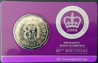 94 · 2006 AUSTRALIAN 50C "QEII 80TH BIRTHDAY" COIN