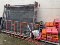 95 · 17x sections of temporary fencing and pedestrian r