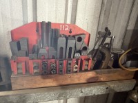112 · Tooling Sets thread kit and clamps to wall