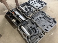 Battery operated grease guns sets x 2 & power pack
