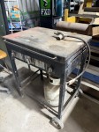 132 · Steel rack and chairs including contents first aid