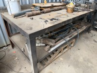217 · Heavy duty steel bench with vice 2200 x 1000 inclu