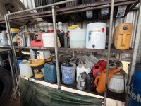 222 · Rack and contents include various liquids, grease