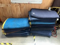 11 · 2 bundles of blue furniture pads