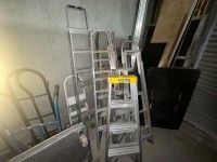 8 step ladders, 2 ladders