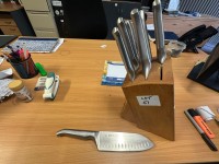 51 · FURI seven piece knife set in wooden knife block