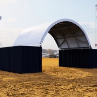 8m x 6m Container Dome + NO Back Wall - NEW