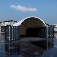 6m x 12m Container Dome + Back Wall - NEW