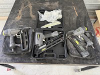 3 x Ryobi Airwave Nail Guns