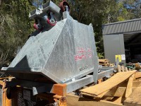 Galvanised yard tipping waste bin 1850 x 15