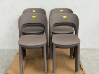 x12 Brown Plastic Chairs