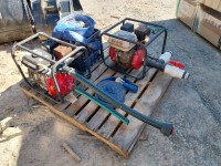 Pallet of pumps and Hoses