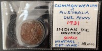 14 · 1931 ERROR AUSTRALIAN INDIAN DIE