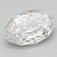 1.54 Carat Step Cut Oval Shape Diamond E/Vs1