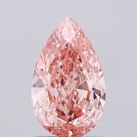 68 · 1.50 CARAT PEAR SHAPE DIAMOND FANCY VIVID PINK VS1