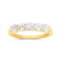 81 · 3/4 CARAT DIAMOND BAND 9K GOLD