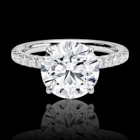 103 · 3.72 CARATS DIAMOND SOLITAIRE RING IGI PLATINUM