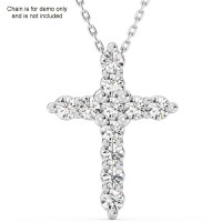 104 · 1.05 CARATS DIAMOND CROSS PENDANT 9K GOLD
