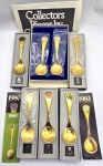 GEORG JENSEN GOLD PLATED STERLING SILVER SPOONS