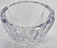 87 · SIGNED CRYSTAL SQUAT VASE