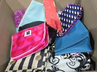 BULK LOT OF DESIGNER COSMETIC BAGS