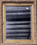 133 · MASSIVE ORNATE GILT WALL MIRROR