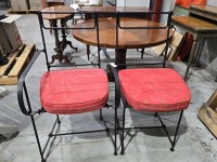 A Pair Of Modernist Wrough Iron Deck Chairs