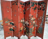 153 · MONUMENTAL ANTIQUE CHINESE DOUBLE SIDED SCREEN