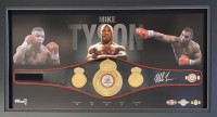 8 · MIKE TYSON SIGNED BOXING BELT (JSA COA)