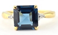 $5170 Valuation, Topaz And Diamond Gold Ring