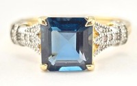 $5280 Valuation, Topaz And Diamond Gold Ring