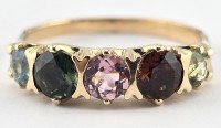 $5200 Valuation, Tourmaline And Diamond Gold Ring