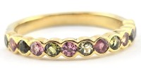 $5080 Valuation, Tourmaline And Diamond Gold Ring